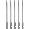 QUARKZMAN 5pz H3,0 Chiavi a Brugola per Punte da Trapano 3mm Punte Metriche Piane 1/4 Attacco Esagonale 110mm (4,3) Punta Cacciavite Esagonali Magnetico Lungo Industriale per Viti