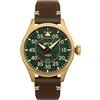 AVI-8 Mens 46mm Hawker Hurricane Clowes Automatic Northolt Pilot Watch with Genuine Leather Strap AV-4097-04
