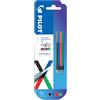 PILOT FriXion Ball - Ricarica per penna cancellabile, 4 colori, punta fine, 0,5 m, confezione da 4