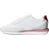 Calvin Klein Donna Sneakers Running Retro Lace Up Profilo Basso, Blu (Bright White/Dusty Rose/Gum), 38