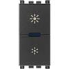 Vimar 19135.1 Arké Dimmer varialuce Regolatore MASTER 230V universale per lampade ad incandescenza, lampade CFL 1 e lampade LED, led per individuazione al buio