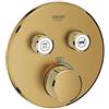 GROHE Grohtherm SmartControl 29137GN0 - Kit di regolatore termostatico per doccia, doppia funzione, oro spazzolato (Cool Sunrise).