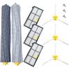 DAKUI Ricambi per robot aspirapolvere iRobot Roomba 800 & 900 Serie 860 866 870 876 880 866 896 960 966 976 980 981 - Kit di manutenzione completo con 2 spazzole principali, 3 filtri HEPA e 3 x Spazzole