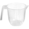 MK Home Textile Caraffa leggera robusta e resistente, realizzata con brocche d'acqua in plastica 100% atossico, facilmente riponibile e impilabile, lavabile in lavastoviglie, adatta al microonde, senza BPA