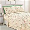 Elegant Comfort Set di biancheria da letto lussuose e morbide, in microfibra, qualità egiziana, 1500 fili, motivo natalizio, in microfibra, morbide, resistenti alle pieghe e allo sbiadimento (6