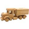 Dekohelden24 sostenibile nostalgico - Salvadanaio per Bambini, Legno di faggio, 25 x 8 x 9 cm, Camion Nostalgia, Taglia Unica