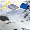 MYSHUN Copertura per parabrezza auto, pieghevole, protezione solare invernale, 9 magnetica per parabrezza auto, protezione UV per estate, sole, polvere, neve, ghiaccio, gelo, 190 cm x 148 cm x 116 cm