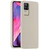 HULLIN Custodia per Telefono in Silicone Colorato, Adatta per POCO F4 (6.67) - Bianco antico