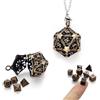 Rongxze 7 Pezzi Dadi Set, Dadi DND Poliedrici per Dungeon e Dragons, Accessories per Dungeons and Dragons MTG RPG D4 D6 D8 D10 D12 D20 Role Play Dadi DND Set