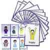 HONTOUSIP Feelings and Emotions - Cartoline per bambini, per autismo (carte inglesi), 14 pezzi