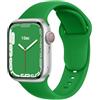 DONEGANI C1B per Cinturino Apple Watch 40mm 44 mm 46mm 42mm 45mm 41mm 38mm 49mm Se Ultra 2 Serie 10 9 8 7 6 5 4 3 Band Bracciale Sport Silicone, Natale verde