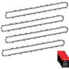 Eyoloty 4 catene per motosega, 45 cm, passo 3/8 l, 1,3 mm, 62 maglie, compatibili con Bosch, B&Q Performance Power, Dolmar, Gardol, Greenworks, Husqvarna, Mac Allister