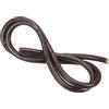 PATIKIL Cordino in Pelle Intrecciata Rotonda, 10mm Cordoncino in Pelle Piatto Piegata Corda di Cuoio per Artigianato, Creazione Gioielli, Collane, Bracciali, Marrone Scuro(1ft)