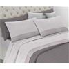 Riad Arredo Set Completo Letto in Flanella 100% Caldo Cotone Antipalline - Completo Lenzuola Morbide - Made In Italy (Pernice Beige, Matrimoniale)