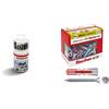 Fischer Set 18 Punte per Trapano Assortite Muro Legno, Metallo, SDX/HSS, 530667 & 50 Tasselli Duopower con Vite, 5 x 25 mm, per Muro pieno, Mattone Forato, Cartongesso, 544015