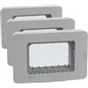 BTICINO IDROGO Soluzioni per l'installazione S28603GF Placca IP55 3 moduli - grigio (Confezione da 3)