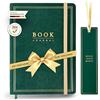 NORTHERN NOTES® Book Journal - Diario di lettura e libro di alta qualità, per oltre 70 libri, audiolibri, e-book e podcast, DIN A5 (OXFORD GREEN)