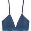 Calvin Klein Donna Reggiseno a Triangolo Lightly Lined con Fascia con Logo, Grigio (Grey Heather), M