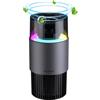 Dayear Purificatore d'aria per auto con porta USB, filtro HEPA purificatore con generatore di ioni negativi per casa, ufficio, camera, fumo, animali domestici, camion, camper