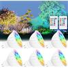 noobibaba Lampadine LED MR16 con cambio colore, 12 Multicolor 5W 12V, RGB+CCT Bianco caldo per luce diurna fredda, RGB MR16 con telecomando, 35 Watt equivalente, confezione da 6