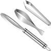 SelfTek Set di 3 Pinzette a Spina di Pesce, per Pesce, In Acciaio Inox 304, per Rimozione Delle Squame di Pesce, Pinzette Da Cucina per Pescatori, Casalinghe, Cuochi Pescatori