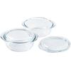 PYREX Set di 2 casseruole - PYREX - Vetro - Rotondo - 1,6 L