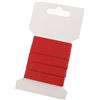 cyclingcolors Nastro a spina di pesce, fettuccia in tessuto, abbigliamento, cordino fai da te, 10 mm di larghezza x 3 m di lunghezza, rosso