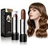 Virecose Stick for grey hair Temporaneo Grigio Correttore per Capelli, Caffè Rossetto temporaneo Tintura per Capelli Colorazione Copertura, Colore Naturale Impermeabile E Di Lunga Durata