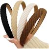 Zernblend 4 Pezzi Fasce Alla Moda, Cerchietti Donna, Cerchietto, Cerchietti (Nero/Beige/Caffè/Marrone)