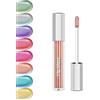 Lestpola Rossetto liquido, Multichrome Color Shifting Metallic Shimmer Lipgloss, durevole, impermeabile, High Shine Volume Gloss, Olographic Not-Sticky Lipstick Makeup per donne Natale-06