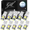 GLL 10pcs W5W T10 501 LED 24V Lampadina Bianco Interna Dell'automobile | 194 168 2825 Cuneo Lampadina 5-5050-SMD Numero Luci Avvio Luce Cruscotto Lampadina Luce di Posizione Piastra