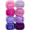 Namner 80 g di lana per infeltrimento a secco di 8 colori, accessori per feltro ad ago, kit iniziale per principianti fai da te, uva congelata