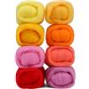Namner Lana feltro, 80 g di lana di feltro di 8 colori, lana Roving, lana di feltro a secco, accessori per feltro, kit di lana ago, set di lana feltro, per lavori fai da te, estate