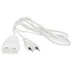 Unitec Con spina e frizione, 2 m, colore: bianco