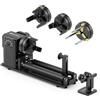 SCULPFUN RA Pro Max Rullo rotante 4 in 1, mandrino rotante per incisore laser serie S9 S10 S30 Ultra SF-A9, modulo multifunzione per incisione laser su oggetti rotondi irregolari