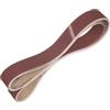 QUARKZMAN 50mm x 1829mm Nastri Abrasivi, 6Pz 120 Grana Carta Vetrata per Levigatrice Ossido di Allumina Per Lavorazione Legno, Lucidatura Metalli, Affilatura Coltelli