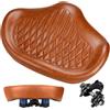 KOOOGEAR Sella per bicicletta da uomo e da donna, comoda, extra larga, traspirante, ergonomica, universale, ricambio per bici da città, Ebike, cyclette, mountain bike (nero)