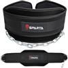 Sparta Cintura per body building, sollevamento pesi, salti e trazioni, con catena lunga 86 cm, cintura per pesi con catena, ideale per trazioni e dip, cintura per trazioni e trazioni, per uomini e donne