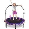 NUKied Trampolino per bambini, Ø 91 cm, con manico, trampolino per bambini, con copertura imbottita di sicurezza, mini trampolino per interni o esterni