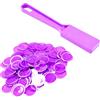 Yotlein Bingo Magnetico, Kit Bingo Magnetico, Gettoni Magnetici con Bastoncini per Kit di Accessori per l'educazione Scientifica STEM per Giochi Notturni in Famiglia Gettoni del Iotto (Viola)