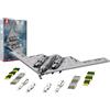 Reobrix B2 Bombardiere Set di costruzione, Aereo bombardiere militare B2 per adulti 33038, Collezione di modelli di aerei da aviazione per ragazzi, 14+ uomini e fan militari