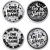 UNICRAFTALE 2 pezzi 2 stili divertenti Flip Moneta per gli amanti del gioco One More Game Decision Maker Moneta in acciaio inox double face monete decisionali per amici casa festa regalo di laurea