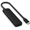 SATECHI Hub USB C 4 in 1 Slim Plus, Adattatore Multiporta con Ricarica PD 100W, HDMI 4K@60Hz e 2 Porte USB-A Dati 10Gbps per MacBook Air/Pro/Neo, PC Portatile - Nero
