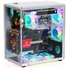 Freenove Raspberry Pi 5 PC Case Kit, M.2 NVMe SSD Slot, 5 PWM ARGB Fans Light Sync, CPU Tower Cooler, 0.96 OLED Screen, Stereo Speakers, 3.5 mm Audio (SSD NOT Included)