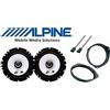 Superauto hi-fi Kit 2 Casse coassiali Per fiat grande punto Qualità Con Adattatori E Supporti Altoparlanti Alpine Predisposizione Anteriore