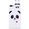 DasKAnAETUHU DasKAn Moda Custodia per iPhone 7 Plus/8 Plus,Carino Bianca Panda 3D Cartoon Animale Bambola Disegno Indietro Cover AntiGraffio Flessibile Morbido TPU Silicone Protettivo Custodia per iPhone 7 Plus