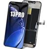 DTD Schermo per iPhone 13 PRO LCD 6.1 di Ricambio per iPhone 13 PRO, Display per iPhone 13 PRO, Compatibile con A2638, A2483, A2636, A2639, A2640