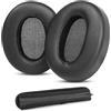 HAIZEEN WH-XB910N Cuscinetti e copertura fascia di ricambio compatibili con Sony WH-XB910N XB910N (Cuscinetti in pelle sintetica/Schiuma Memory Foam) Copertura fascia con tessuto traspirante