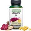 Siberian Green Capsule di olio di semi di amaranto 200 capsule molli Raccolto selvatico Siberia Altai spremuto a freddo non raffinato