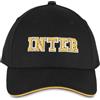Inter - Cappellino College 1908, Cappello con Visiera Estivo con Logo Ufficiale, Cappellino Uomo o Donna, Unisex, Nero